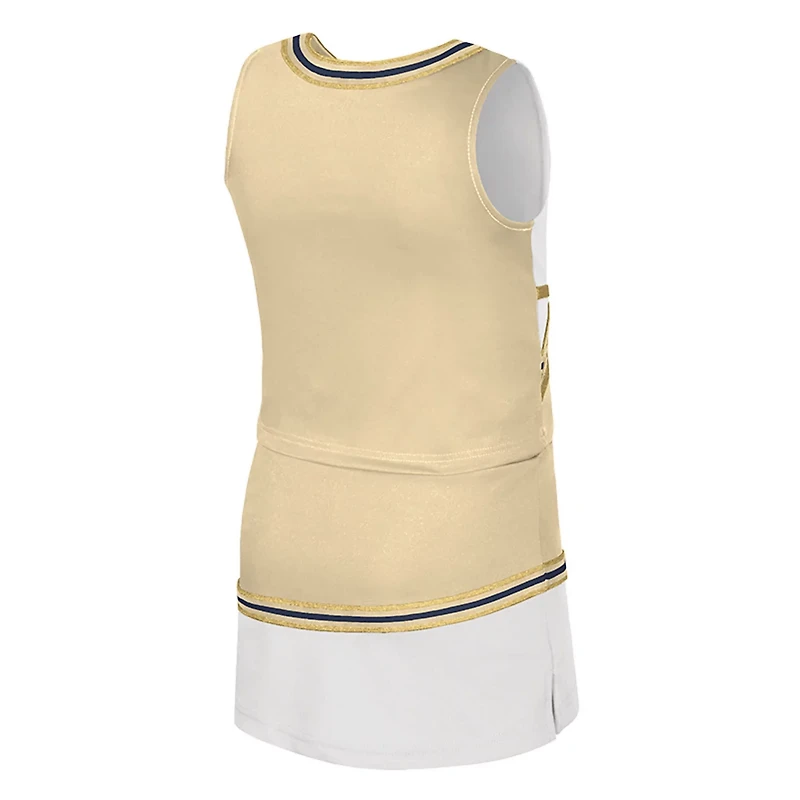 Girls Youth Colosseum Georgia Tech Yellow Jackets Lollipop Park Cheer Two-Piece Set