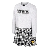 Girls Youth Colosseum Iowa Hawkeyes Marceline Plaid Skirt and Top Set
