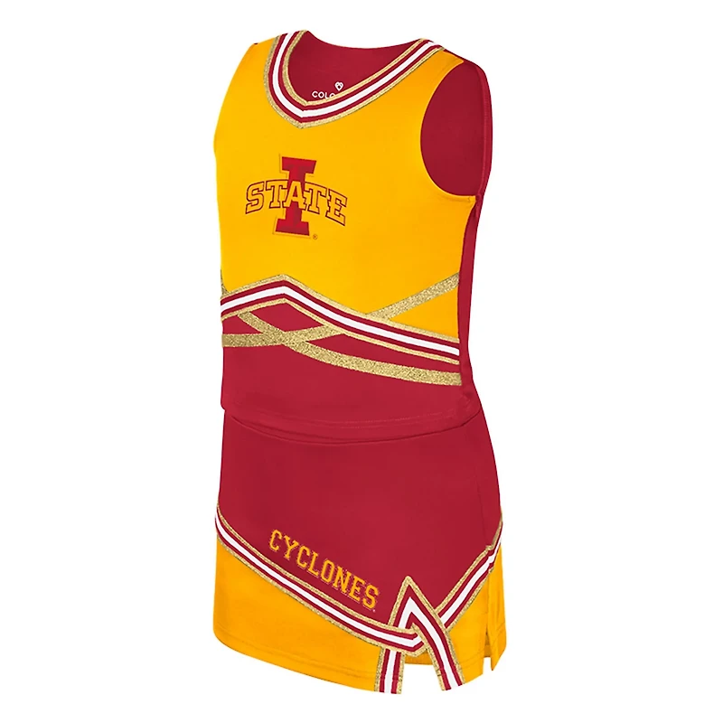 Girls Youth Colosseum Iowa State Cyclones Lollipop Park Cheer Two-Piece Set
