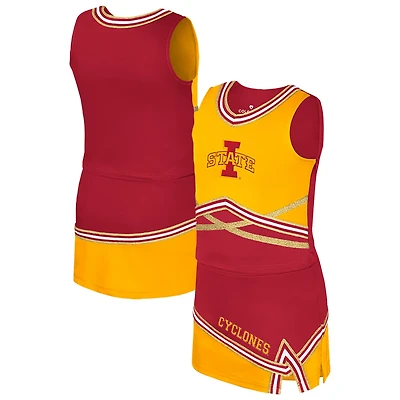 Girls Youth Colosseum Iowa State Cyclones Lollipop Park Cheer Two-Piece Set