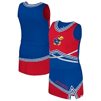 Girls Youth Colosseum Kansas Jayhawks Lollipop Park Cheer Two-Piece Set