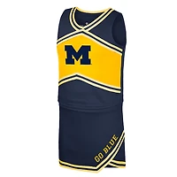 Girls Youth Colosseum Michigan Wolverines Cheerleader Top  Skirt Set