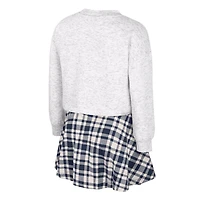 Girls Youth Colosseum Michigan Wolverines Marceline Plaid Skirt and Top Set