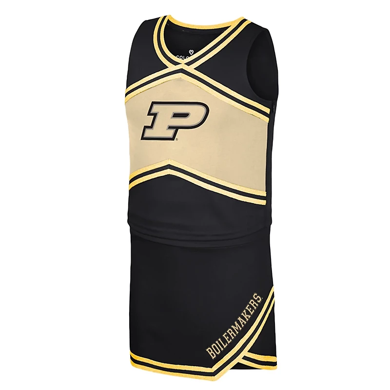 Girls Youth Colosseum Purdue Boilermakers Cheerleader Top  Skirt Set