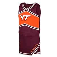Girls Youth Colosseum Virginia Tech Hokies Cheerleader Top  Skirt Set