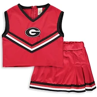 Girls Youth Georgia Bulldogs Two-Piece Cheer Set