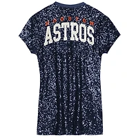 Girls Youth Houston Astros Sequin V-Neck Dress