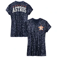 Girls Youth Houston Astros Sequin V-Neck Dress