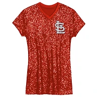 Girls Youth St Louis Cardinals Sequin V-Neck Dress
