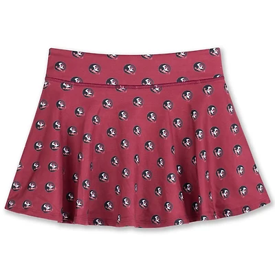 Girls Youth ZooZatz Florida State Seminoles All-Over Print Tennis Skort