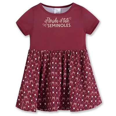 Girls ZooZatz Florida State Seminoles Short Sleeve Dress