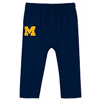 Michigan Wolverines Double Up Long Sleeve Bodysuit  Pant Set