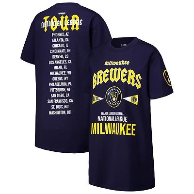 Pro Standard Milwaukee Brewers Oversized City Tour T-Shirt Dress