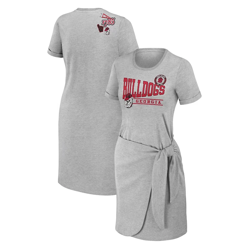 WEAR by Erin Andrews Georgia Bulldogs Knotted T-Shirt Dress