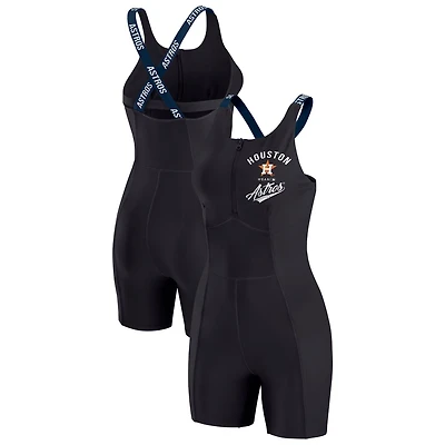 WEAR by Erin Andrews Houston Astros Bodycon Quarter-Zip Romper