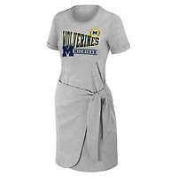WEAR by Erin Andrews Michigan Wolverines Knotted T-Shirt Dress