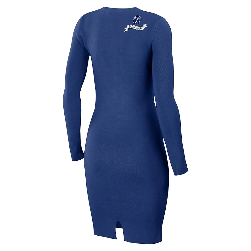 WEAR by Erin Andrews Tampa Bay Lightning Lace-Up Dress