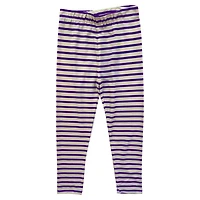 Wes  Willy LSU Tigers Long Sleeve Top and Striped Leggings Set