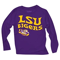 Wes  Willy LSU Tigers Long Sleeve Top and Striped Leggings Set