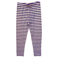 Wes  Willy LSU Tigers Long Sleeve Top and Striped Leggings Set