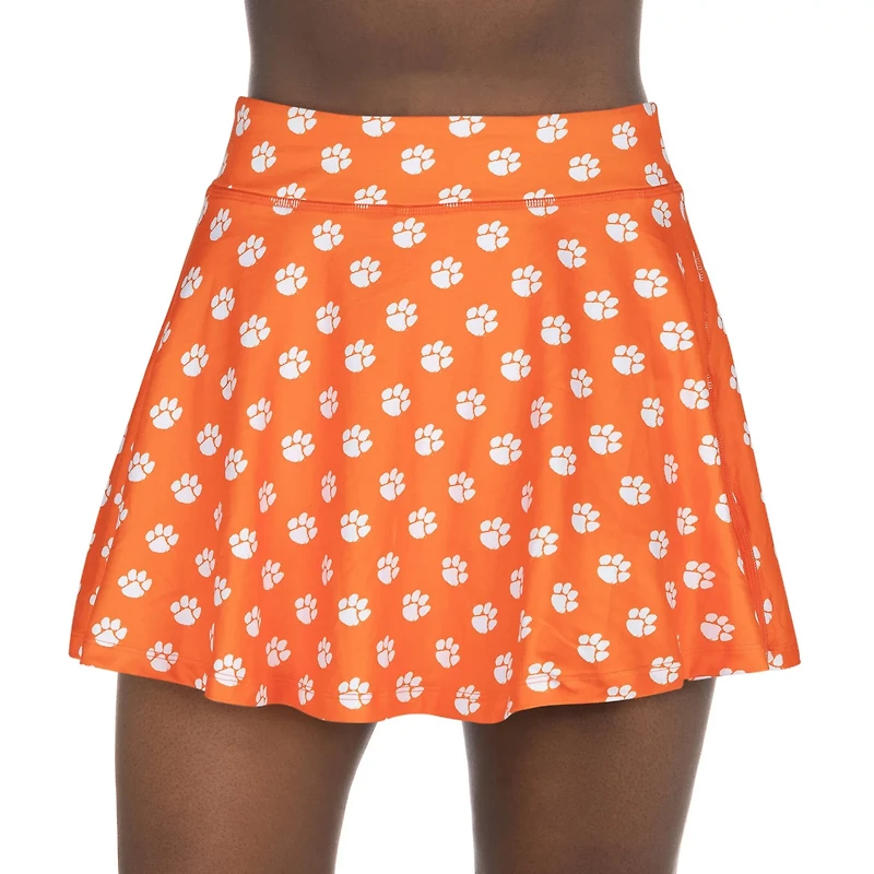 ZooZatz Clemson Tigers All-Over Print Flowy Skort