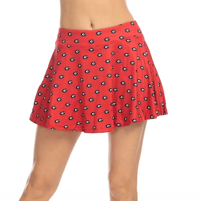 ZooZatz Georgia Bulldogs Allover Print Flowy Skort