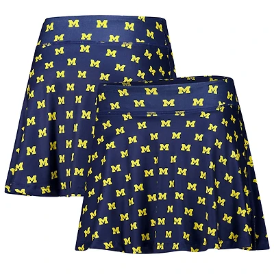 ZooZatz Michigan Wolverines Allover Print Flowy Skort