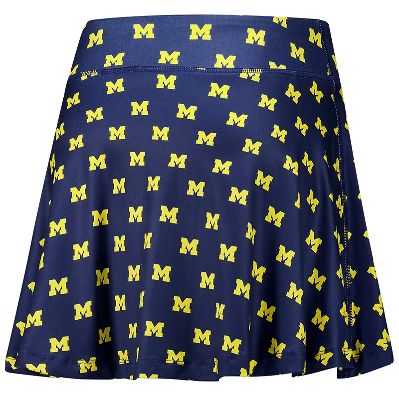 ZooZatz Michigan Wolverines Allover Print Flowy Skort