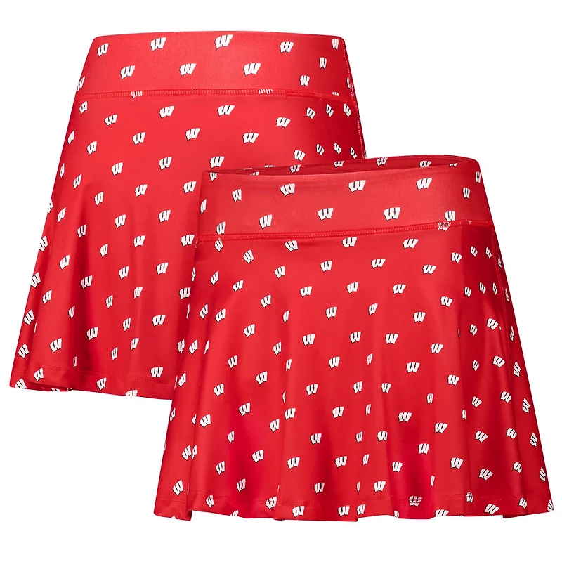 ZooZatz Wisconsin Badgers Allover Print Flowy Skort