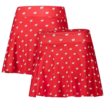 ZooZatz Wisconsin Badgers Allover Print Flowy Skort