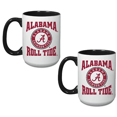 Alabama Crimson Tide 15oz Combo 2-Pack Mug Set