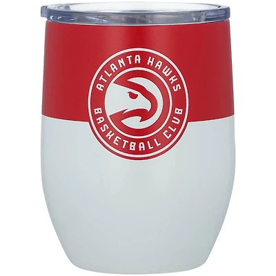 Atlanta Hawks 16oz Colorblock Stainless Steel Curved Tumbler