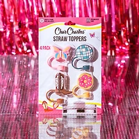 CharCharms All Over Sketch 1 Straw Toppers 4-Pack