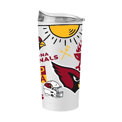 Logo Brands Arizona Cardinals 20 oz Native Powder Coat Tumbler
