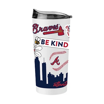 Logo Brands Atlanta Braves 20 oz Native Powder Coat Tumbler