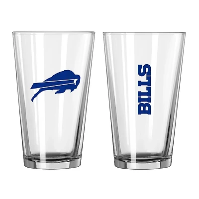 Logo Brands Buffalo Bills 16 oz Gameday Pint Glass