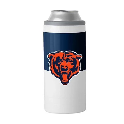 Logo Brands Chicago Bears Colorblock 12 oz Slim Can Coolie