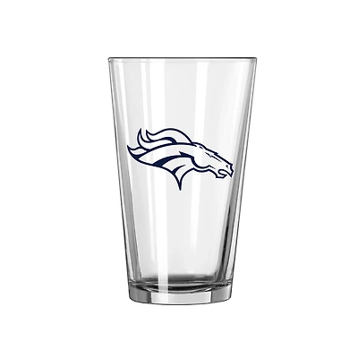 Logo Brands Denver Broncos 16 oz Gameday Pint Glass