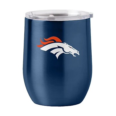Logo Brands Denver Broncos 16 oz Gameday Stainless Curved Beverage Tumbler