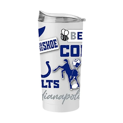 Logo Brands Indianapolis Colts 20 oz Native Powder Coat Tumbler