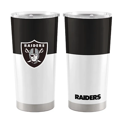 Logo Brands Las Vegas Raiders 20 oz Colorblock Stainless Tumbler