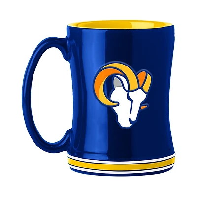 Logo Brands Los Angeles Rams 14 oz Relief Mug