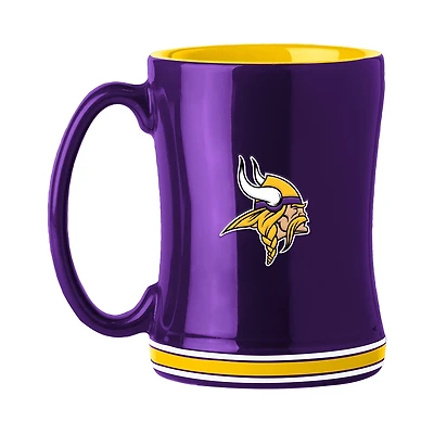 Logo Brands Minnesota Vikings 14 oz Relief Mug