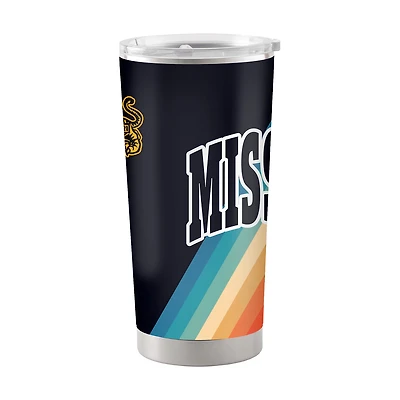Logo Brands Mississippi State University 20 oz Wave Stainless Steel Tumbler