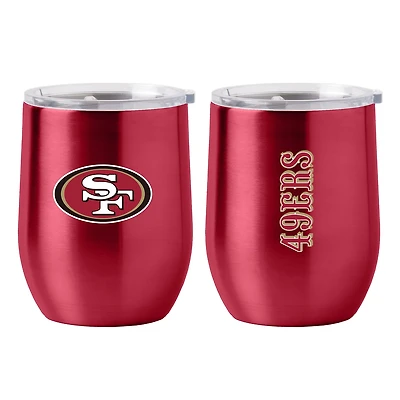 Logo Brands San Francisco 49ers 16 oz Gameday Stainless Curved Beverage Tumbler