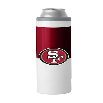 Logo Brands San Francisco 49ers Colorblock 12 oz Slim Can Coolie