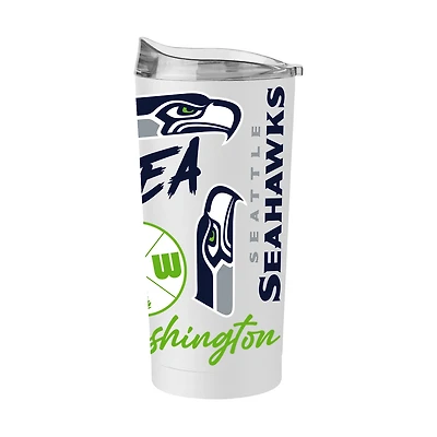 Logo Brands Seattle Seahawks 20 oz Native Powder Coat Tumbler