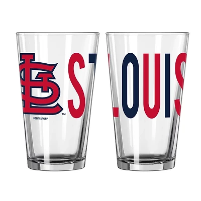 Logo Brands St Louis Cardinals 16 oz Overtime Pint Glass