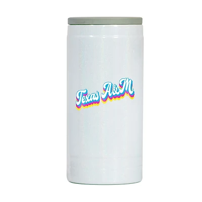 Logo Brands Texas A&M University 12 oz Iridescent Slim Coolie