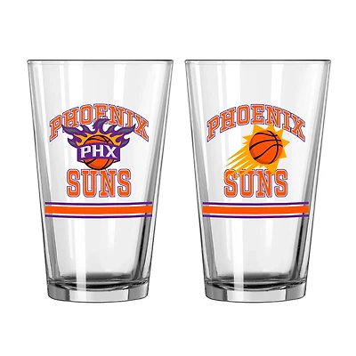 Phoenix Suns 16oz Pint Glass Two Pack